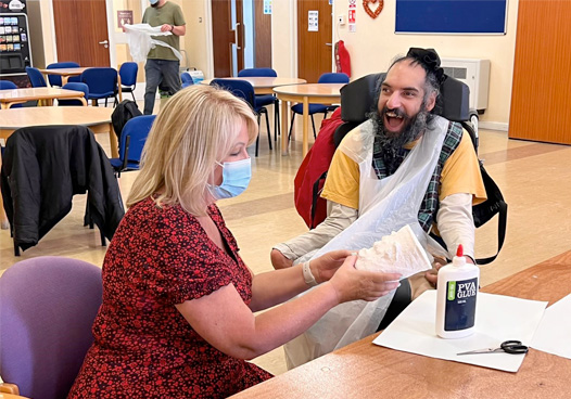 Councillor meets service users in Learning Disability Week